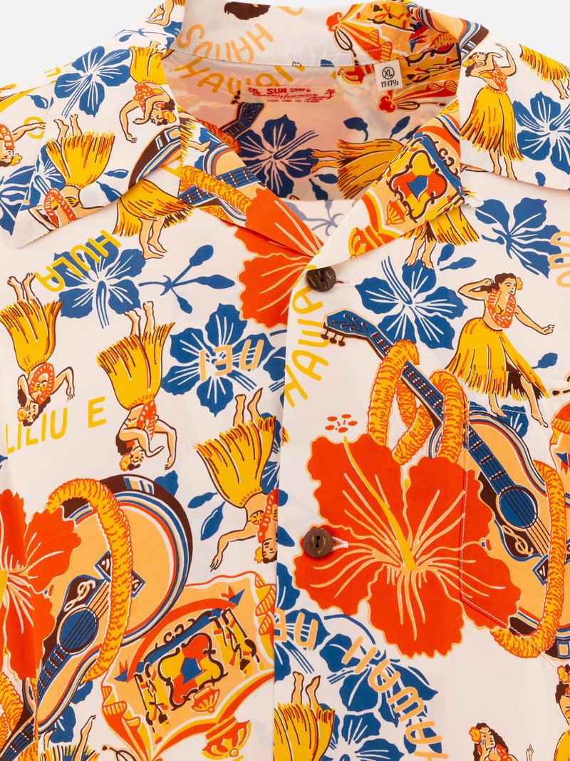 Vietti Sun Surf Camicia "Lovely Hula Hands" In Vendita