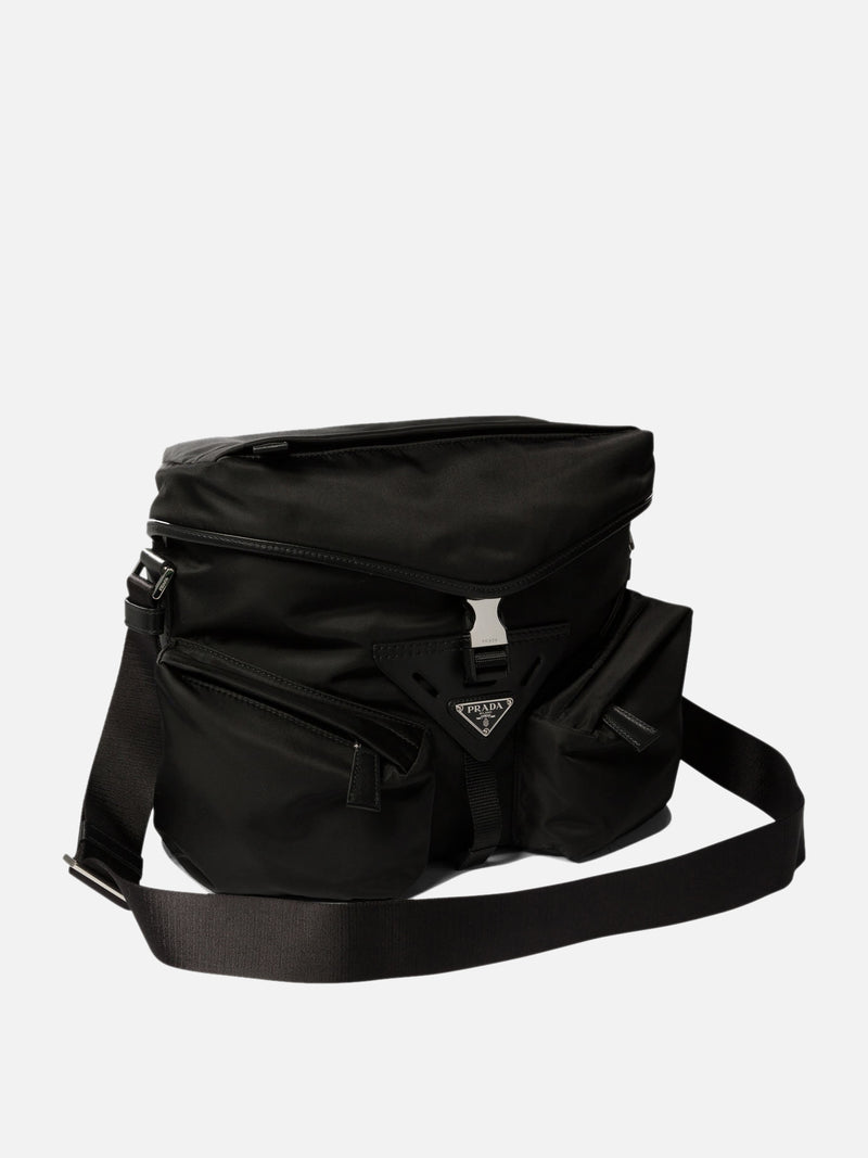 Vietti Prada Borsa con tracolla in Re-Nylon e pelle Qualità Garantita
