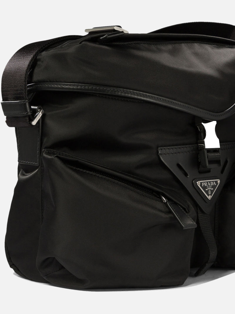 Vietti Prada Borsa con tracolla in Re-Nylon e pelle Qualità Garantita