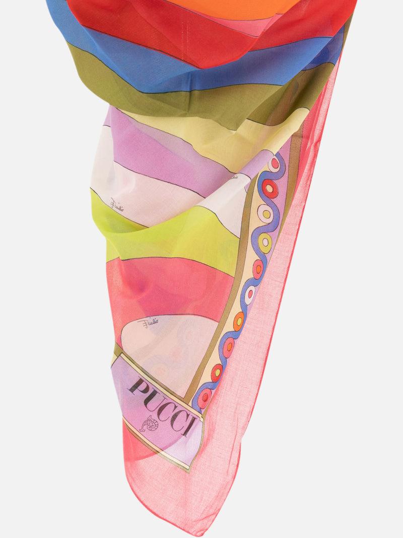 Vietti Pucci Sarong con stampa Iride e Onde Saldi Di Fabbrica