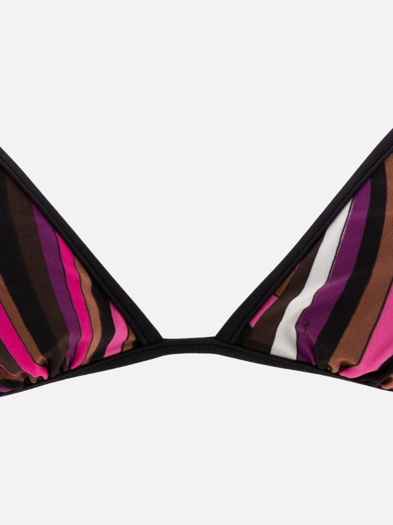 Vietti Pucci Top bikini con stampa Iride Italy