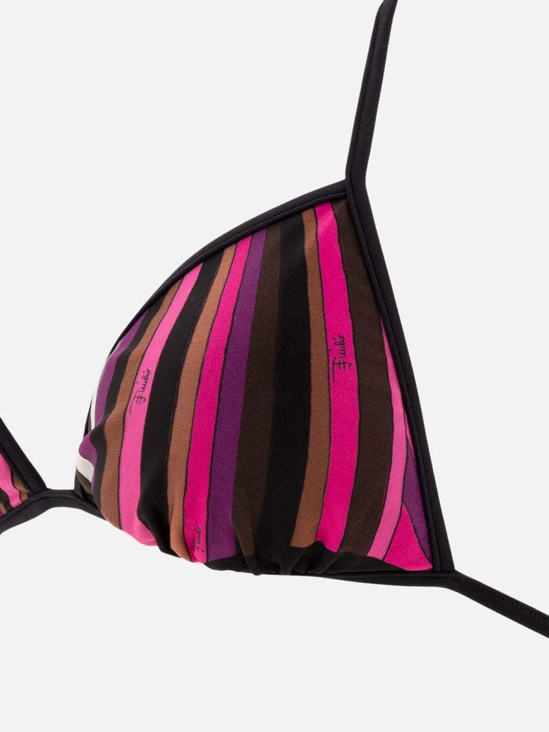 Vietti Pucci Top bikini con stampa Iride Italy