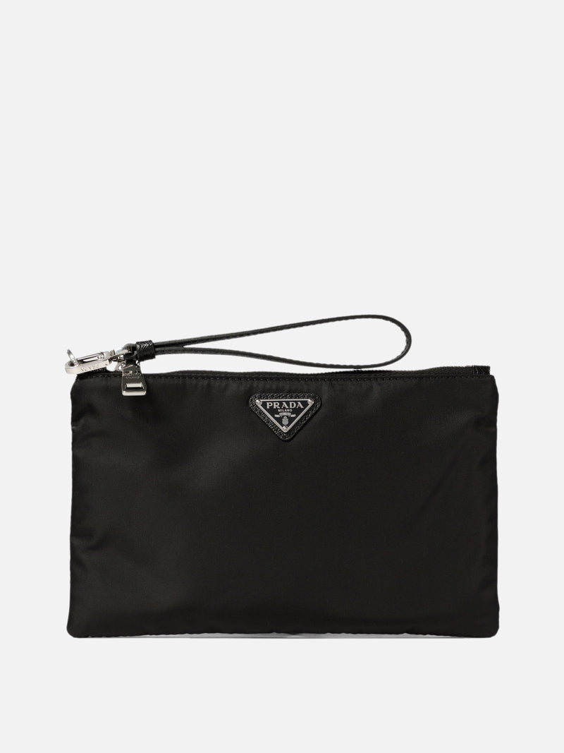 Vietti Prada Pouch in Re-Nylon e Saffiano In Vendita