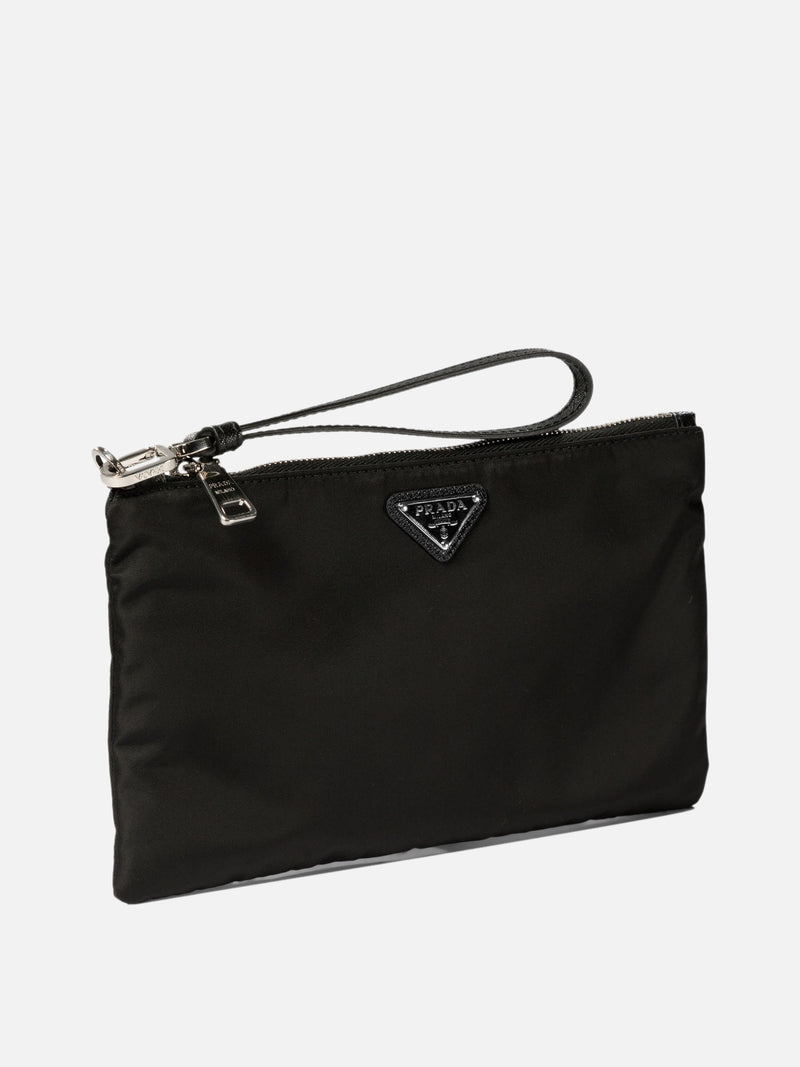 Vietti Prada Pouch in Re-Nylon e Saffiano In Vendita