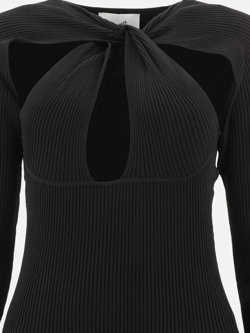 Vietti Coperni Abito a coste con cut-out "Twisted" Lightning offer