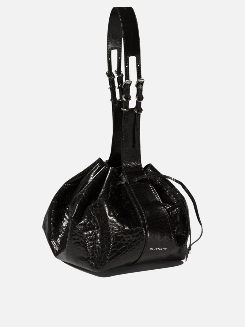 Vietti Givenchy Borsa a spalla "Pumpkin Medium" in pelle verniciata craquelé Promozione