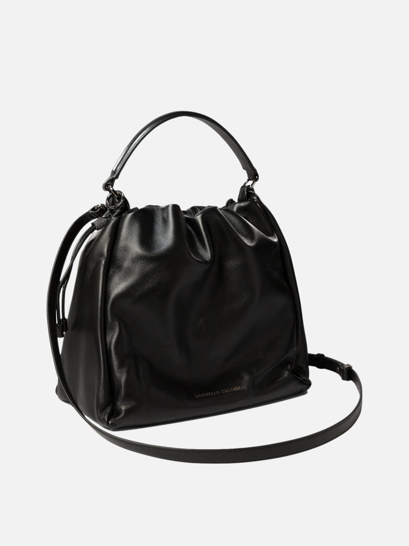 Vietti Brunello Cucinelli Borsa bucket in pelle Soft con monile Negozi Online