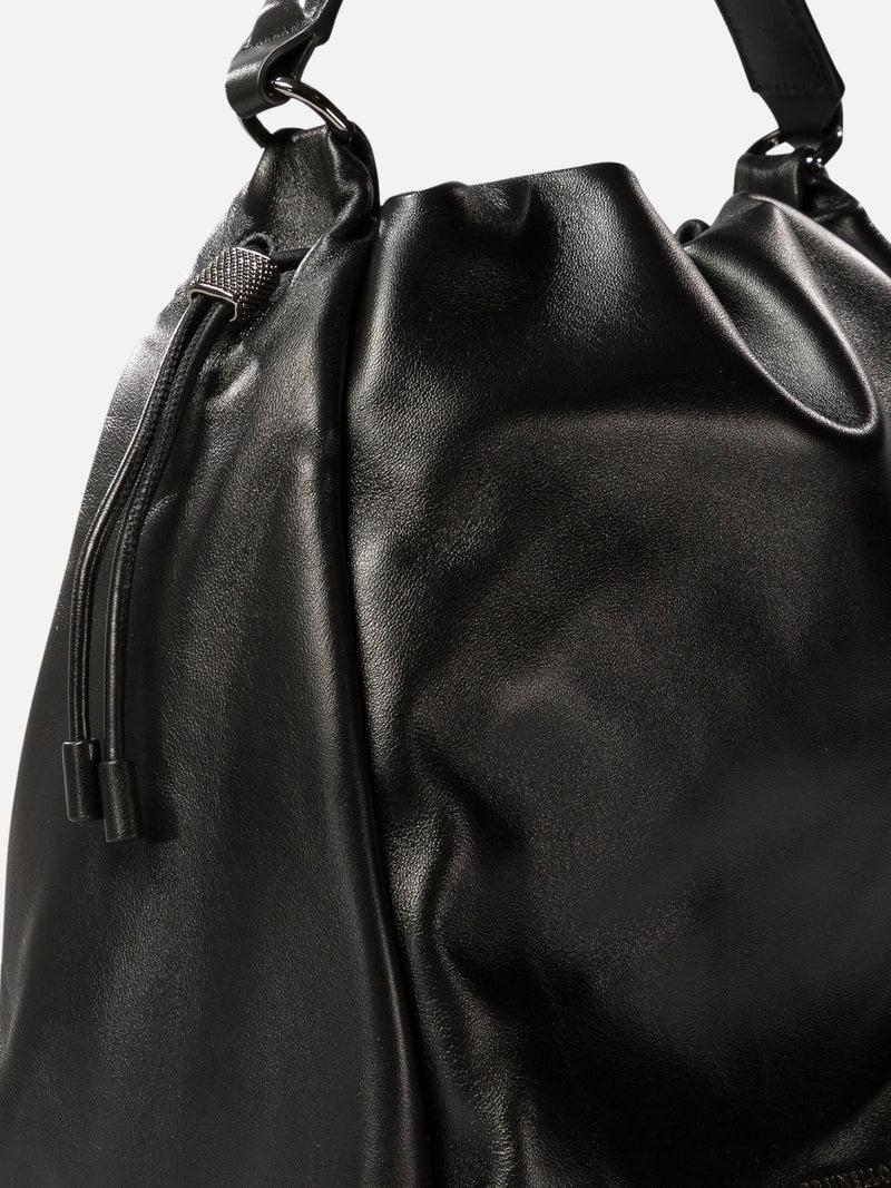 Vietti Brunello Cucinelli Borsa bucket in pelle Soft con monile Negozi Online