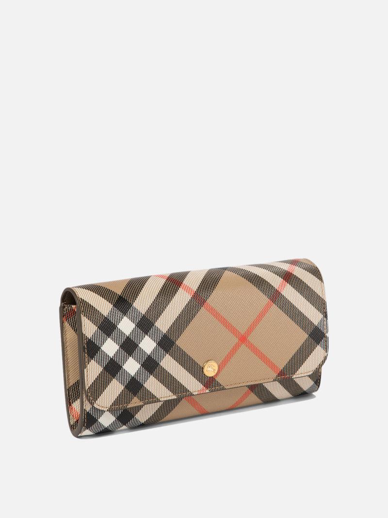 Vietti Burberry Portafoglio continental Check Vendita Calda