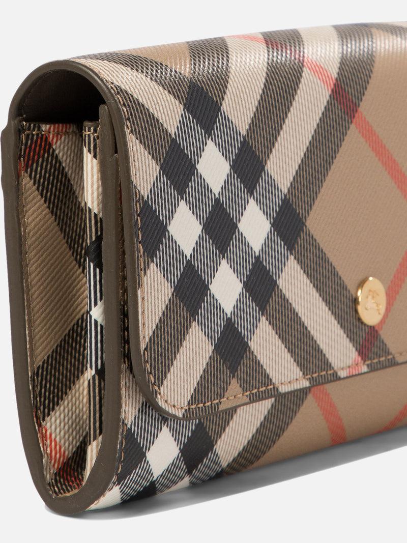 Vietti Burberry Portafoglio continental Check Vendita Calda