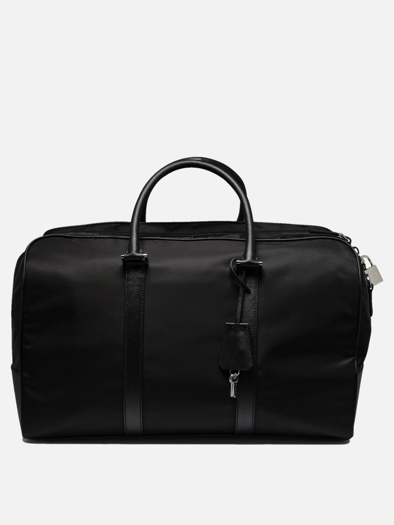 Vietti Prada Borsone da viaggio in Re-Nylon e Saffiano Lightning offer