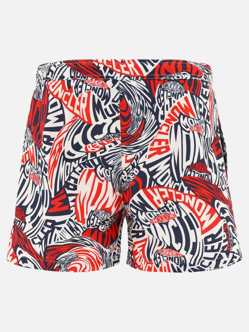 Vietti Moncler Boxer da mare con stampa Ultimo giorno