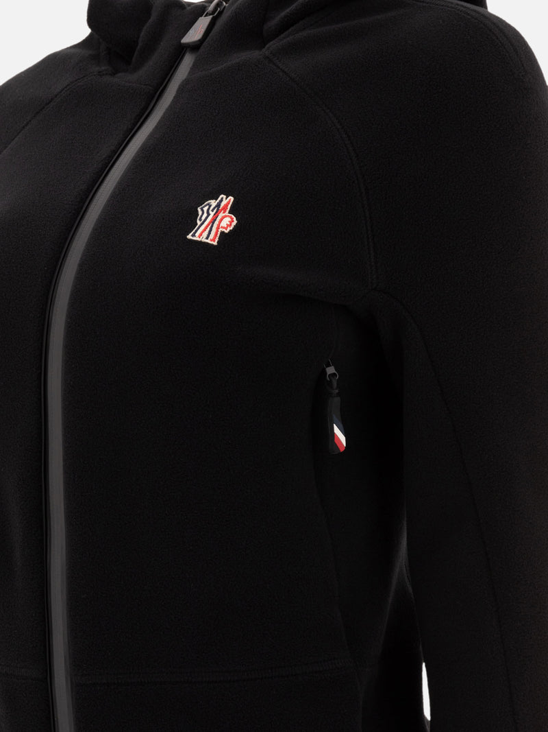 Vietti Moncler Grenoble Giacca in pile con cappuccio e zip Fino al 55% di sconto