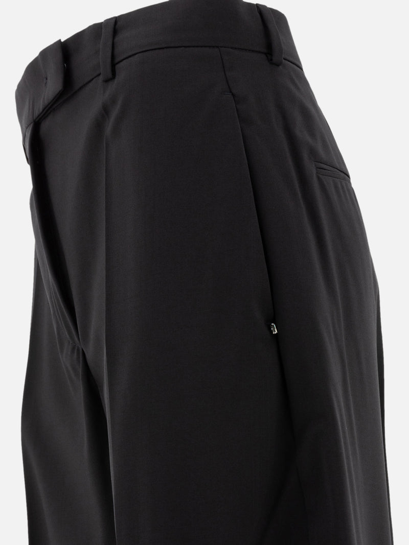 Vietti Max Mara Sportmax Pantaloni oversize in lana stretch In vendita