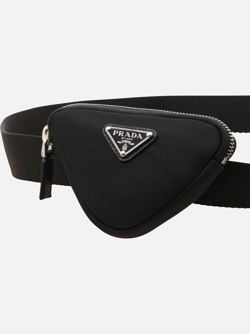 Vietti Prada Cintura con pouch in Re-Nylon Latest fashion
