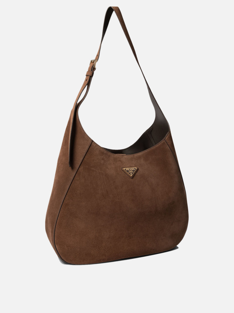 Vietti Prada Borsa hobo in pelle scamosciata Promozione Limitata