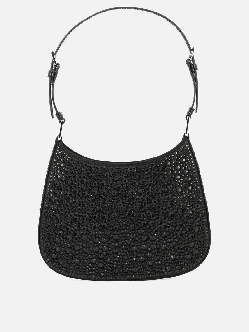Vietti Prada Borsa "Prada Cleo" in raso con cristalli Presa