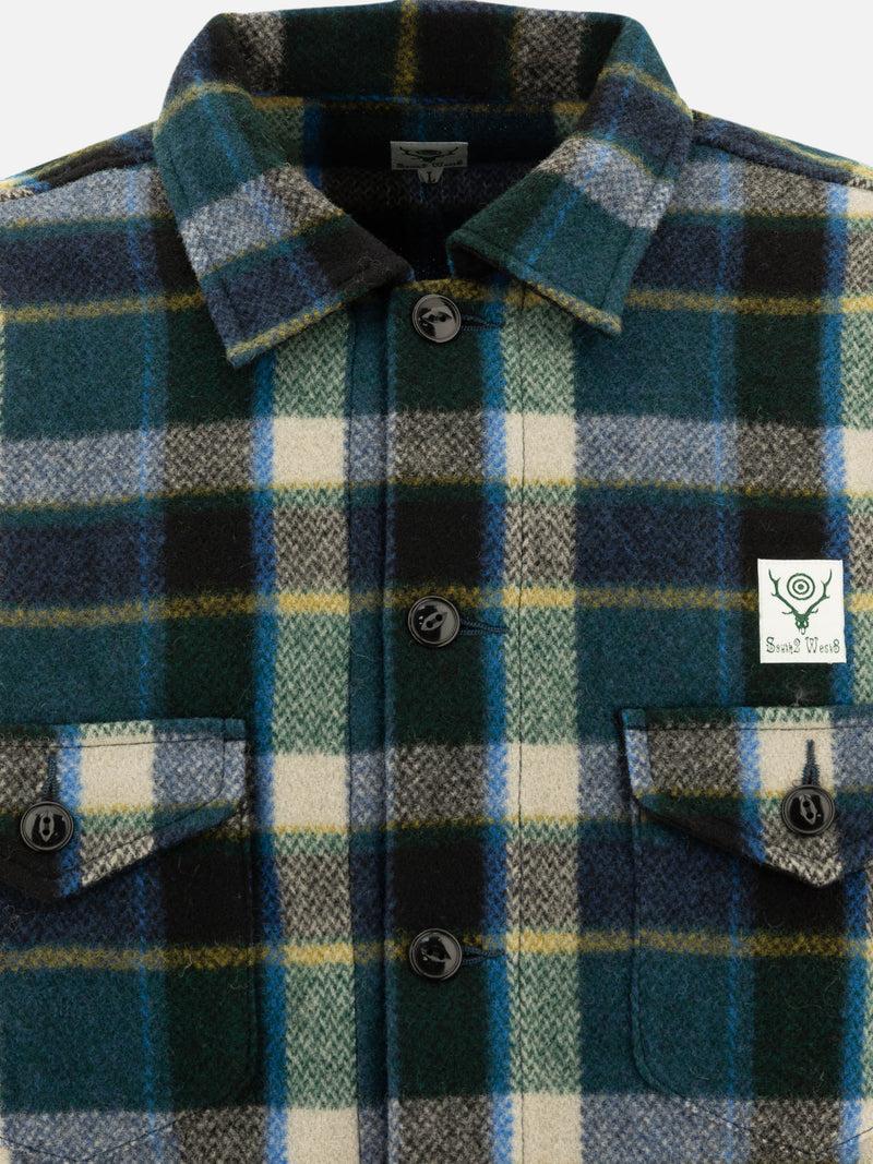 Vietti South2 West8 Camicia in lana melton "Smokey" Sostegno trimestrale