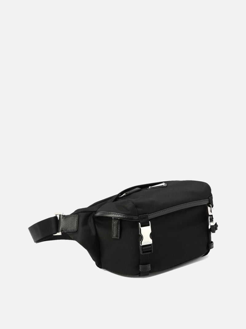 Vietti Prada Borsa a spalla in Re-Nylon e Saffiano Super sconto