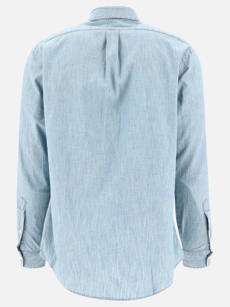 Vietti Polo Ralph Lauren Camicia in denim leggero "Pony" Consegna Veloce