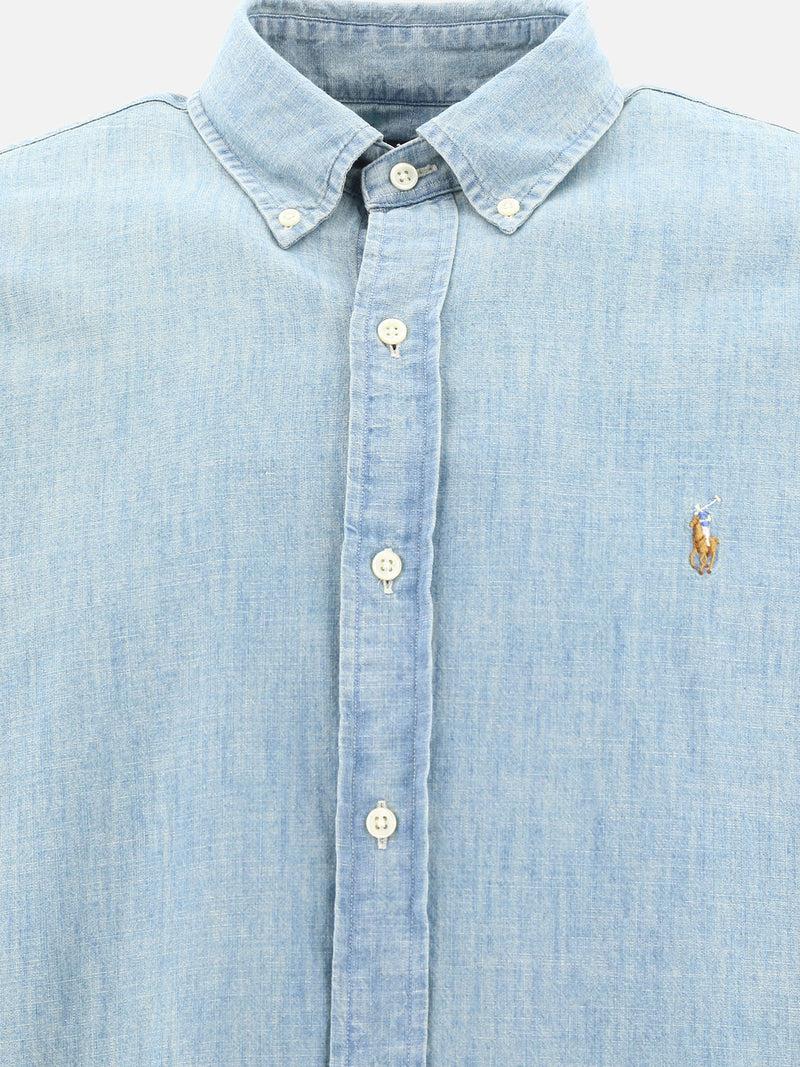Vietti Polo Ralph Lauren Camicia in denim leggero "Pony" Consegna Veloce