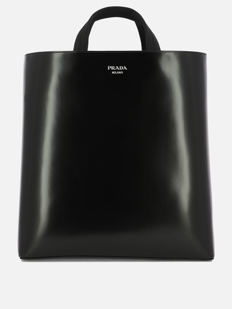 Vietti Prada Borsa shopping in pelle spazzolata Spedizione gratuita
