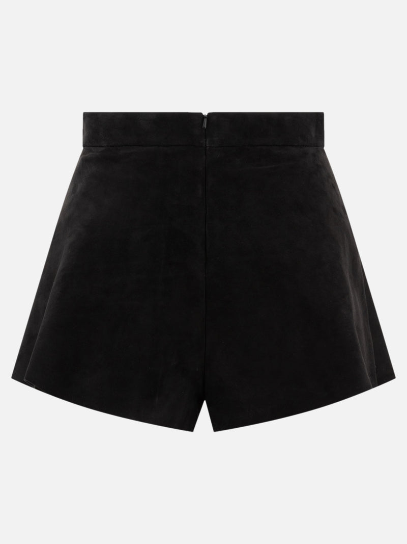 Vietti Max Mara Short in pelle scamosciata Grande vendita