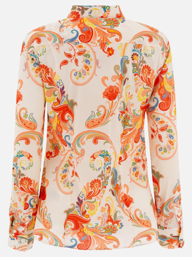 Vietti Etro Camicia in popeline con stampa Paisley Flash Sale