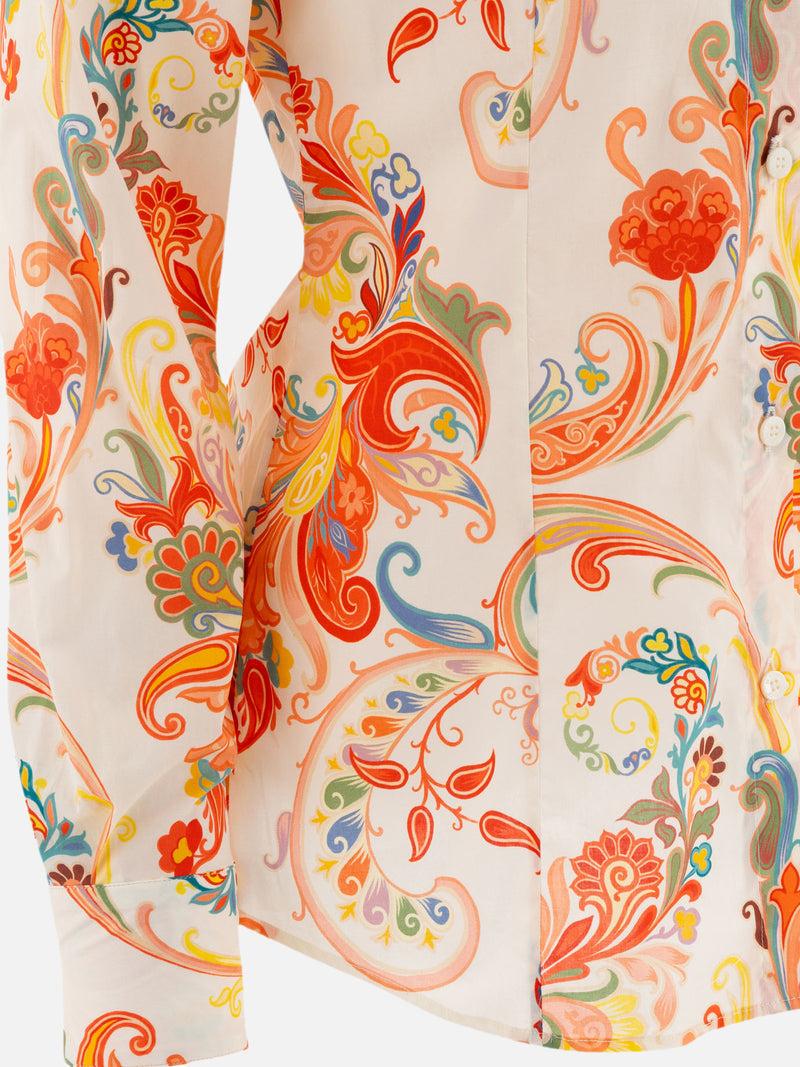 Vietti Etro Camicia in popeline con stampa Paisley Flash Sale