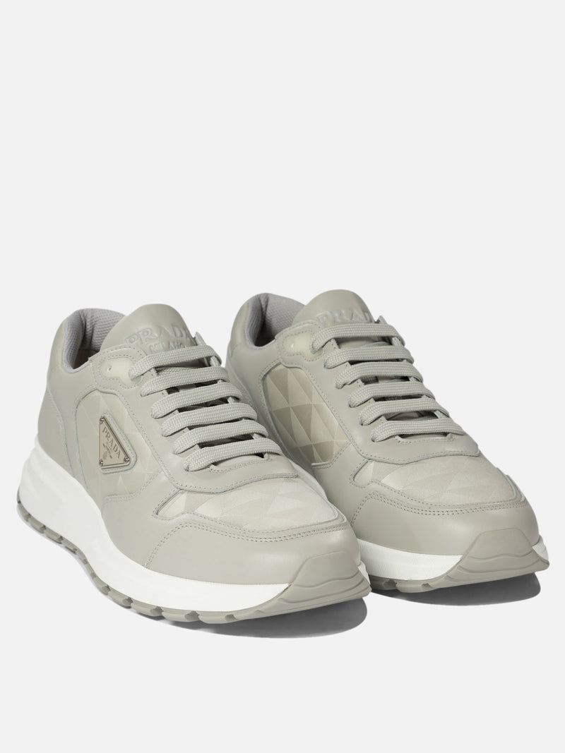 Vietti Prada Sneakers in pelle e Re-Nylon "Prax 01" Offerte esclusive