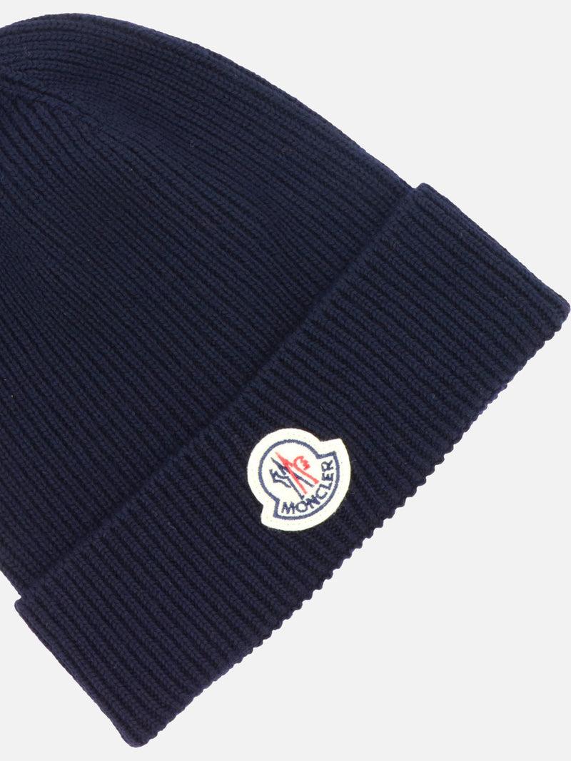 Vietti Moncler Berretto in maglia con patch Shopping online