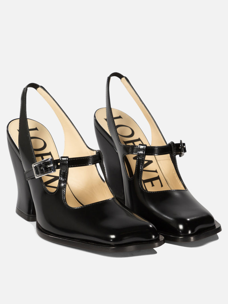 Vietti Loewe Décolleté slingback "Onda" in pelle di vitello spazzolata Offerta Anniversario