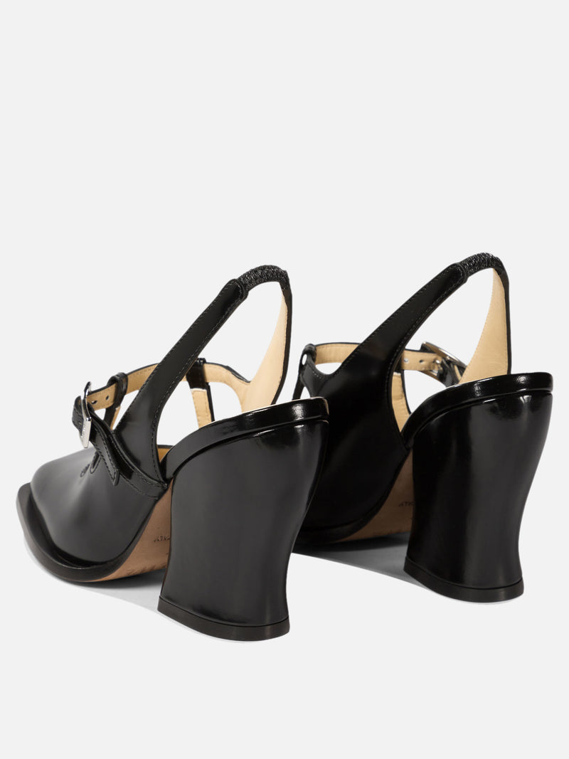 Vietti Loewe Décolleté slingback "Onda" in pelle di vitello spazzolata Offerta Anniversario