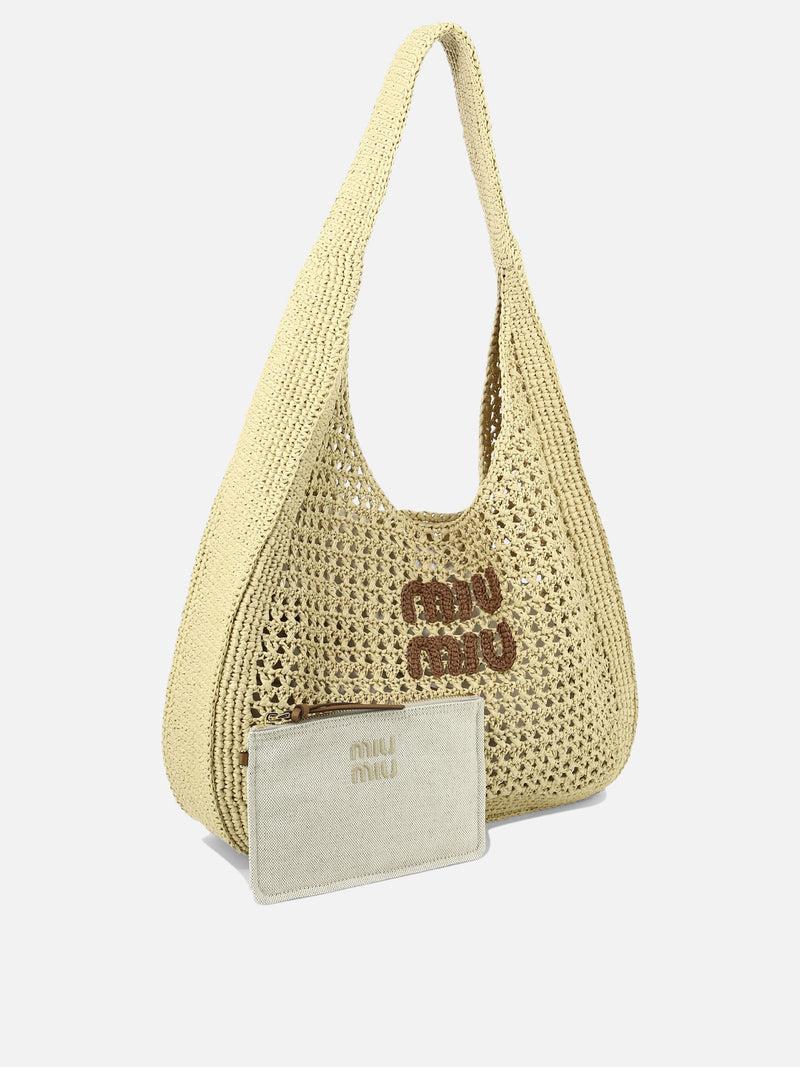 Vietti Miu Miu Borsa a spalla crochet con logo Fino al 65% di sconto