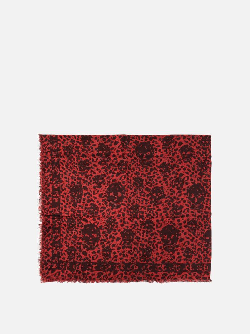 Vietti Alexander McQueen Foulard "Leopard Skull" Online