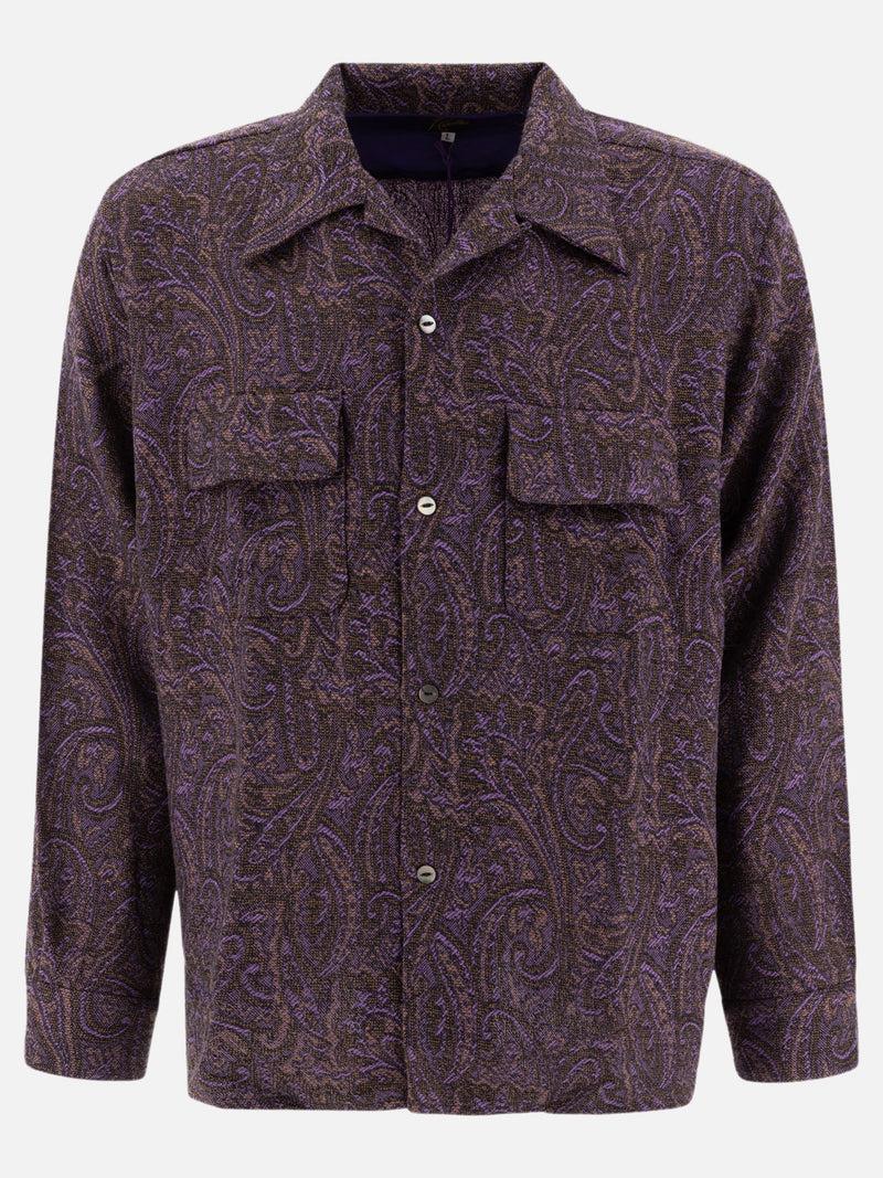 Vietti Needles Camicia in lana Paisley Prezzo basso