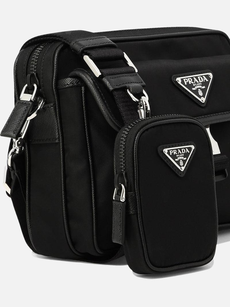 Vietti Prada Borsa a tracolla in Re-Nylon e Saffiano Negozi Online