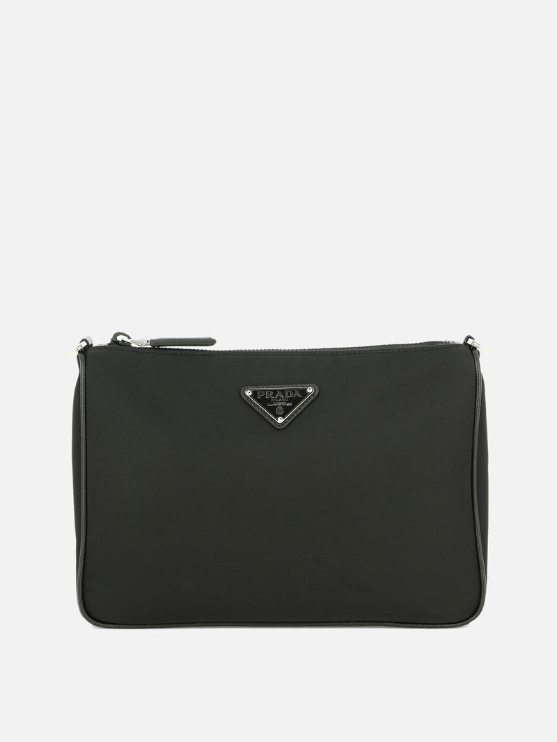 Vietti Prada Borsa a tracolla in Re-Nylon e Saffiano Consegna Veloce