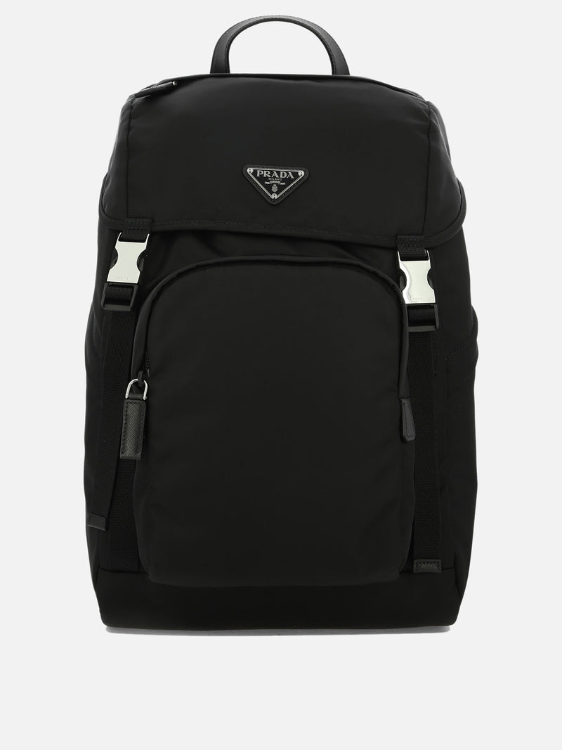 Vietti Prada Zaino in Re-Nylon con dettagli in Saffiano Sconto
