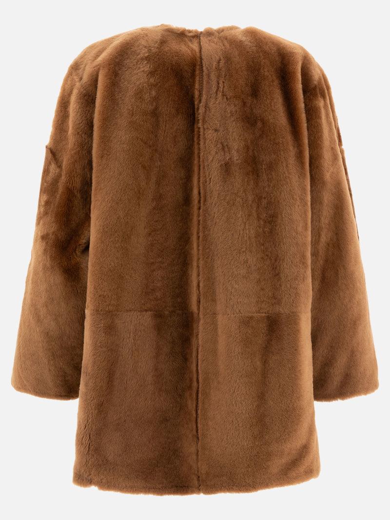 Vietti Max Mara Atelier Cappotto reversibile in shearling Lacon Saldi