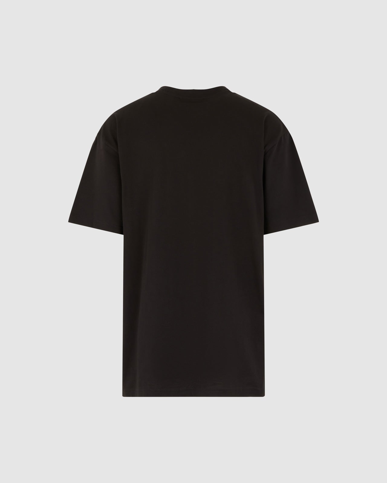 Vision Of Super BLACK T-SHIRT WITH EMBROIDERED FLAMING HEART Qualità