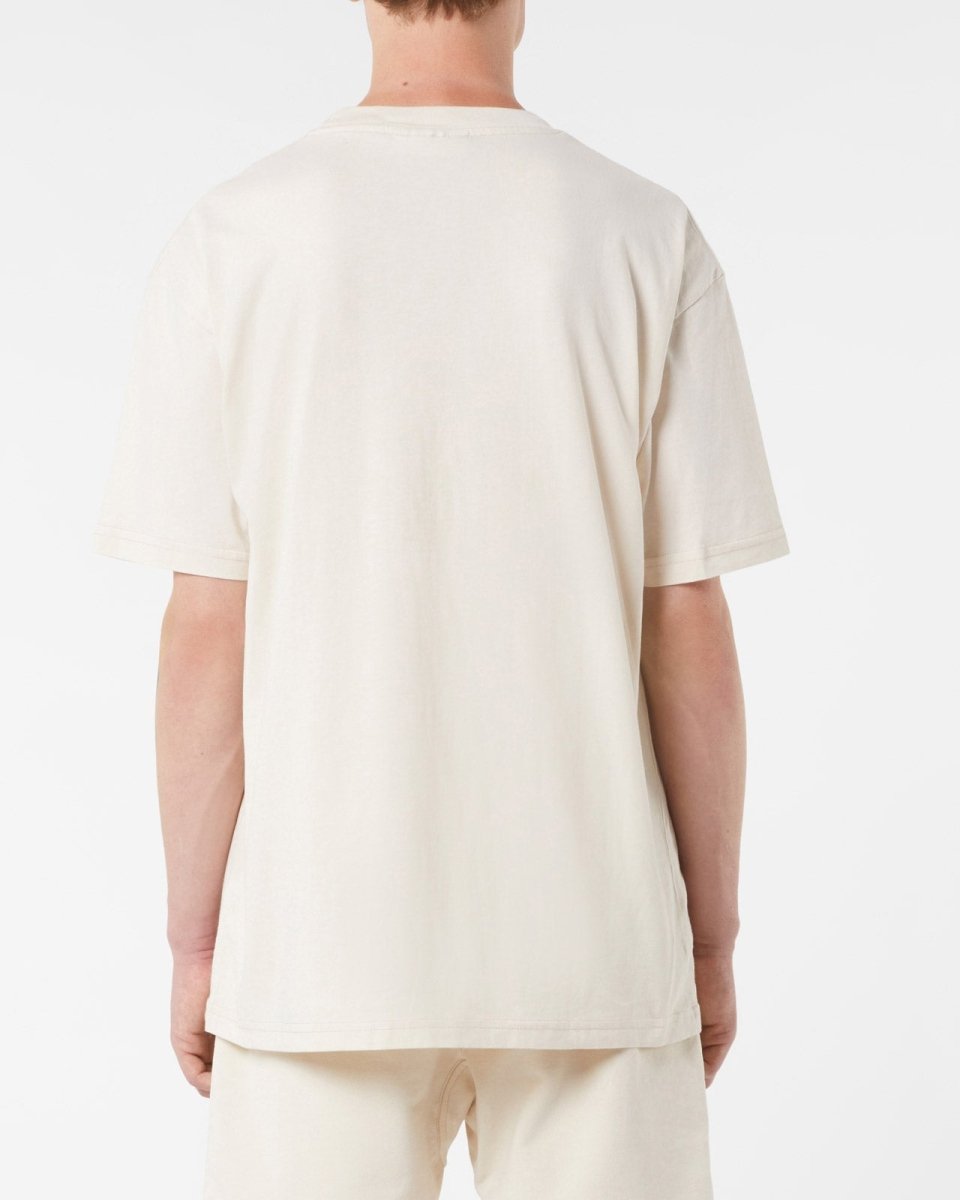 Vision Of Super SAND T-SHIRT WITH EMBROIDERED FLAMING HEART Vendita