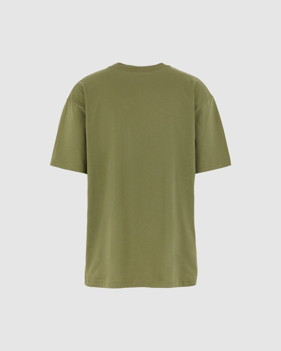 Vision Of Super GREEN T-SHIRT WITH EMBROIDERED FLAMING HEART Economico