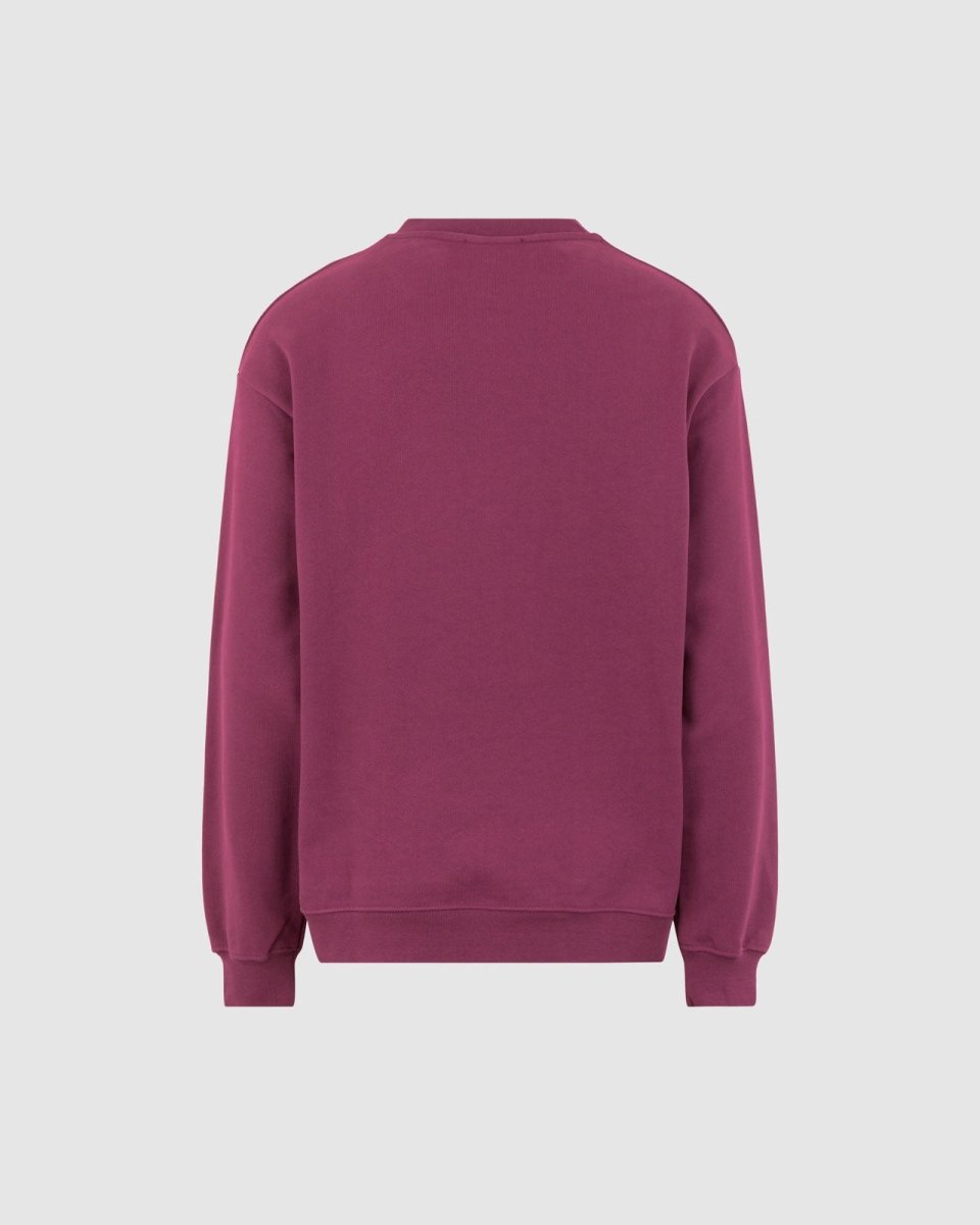 Vision Of Super GRAPE WINE CREWNECK WITH EMBROIDERED LOGO In Vendita