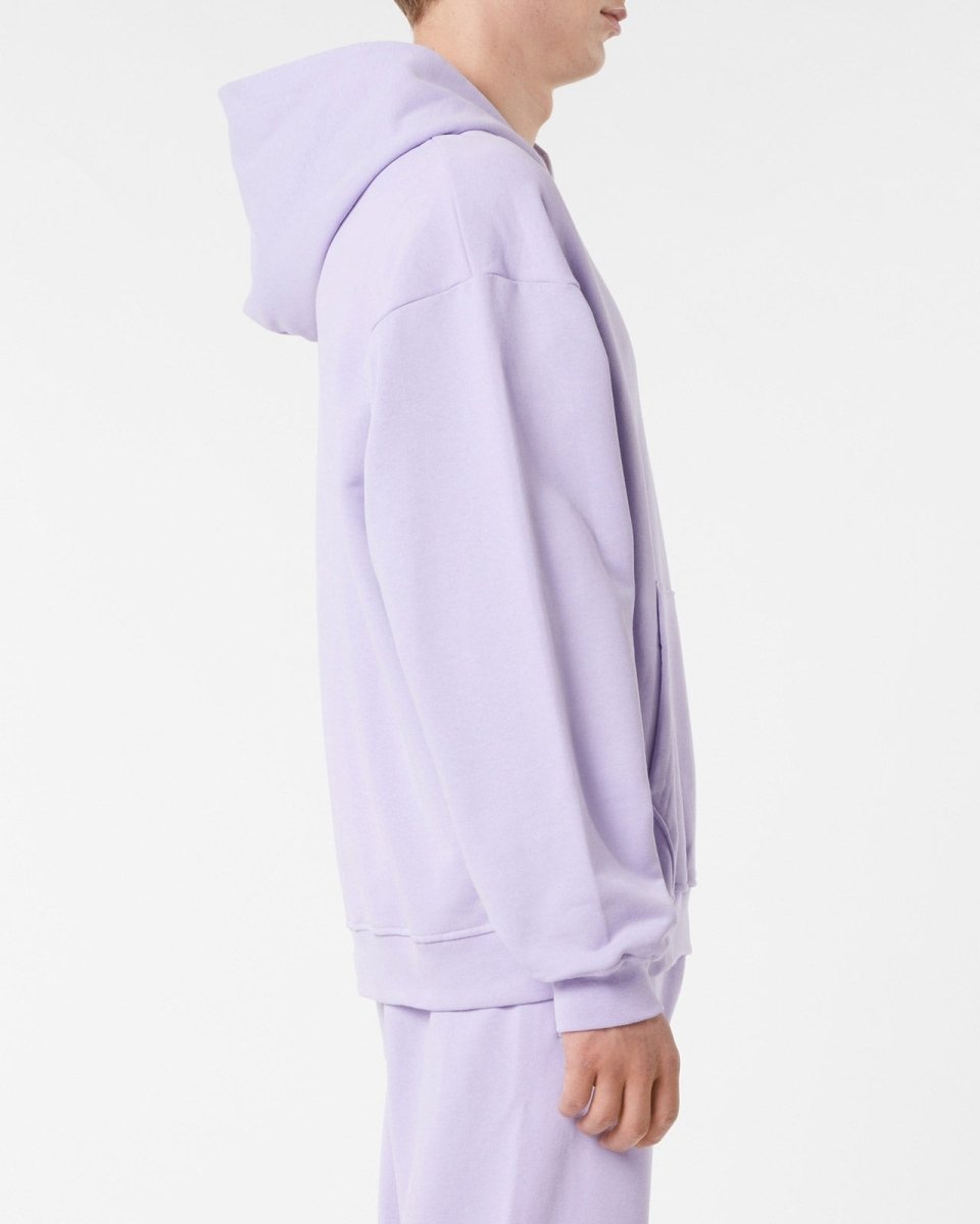 Vision Of Super LILAC HOODIE WITH EMBROIDERED FLAMING HEART Saldi
