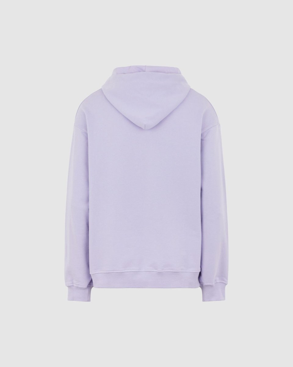 Vision Of Super LILAC HOODIE WITH EMBROIDERED FLAMING HEART Saldi
