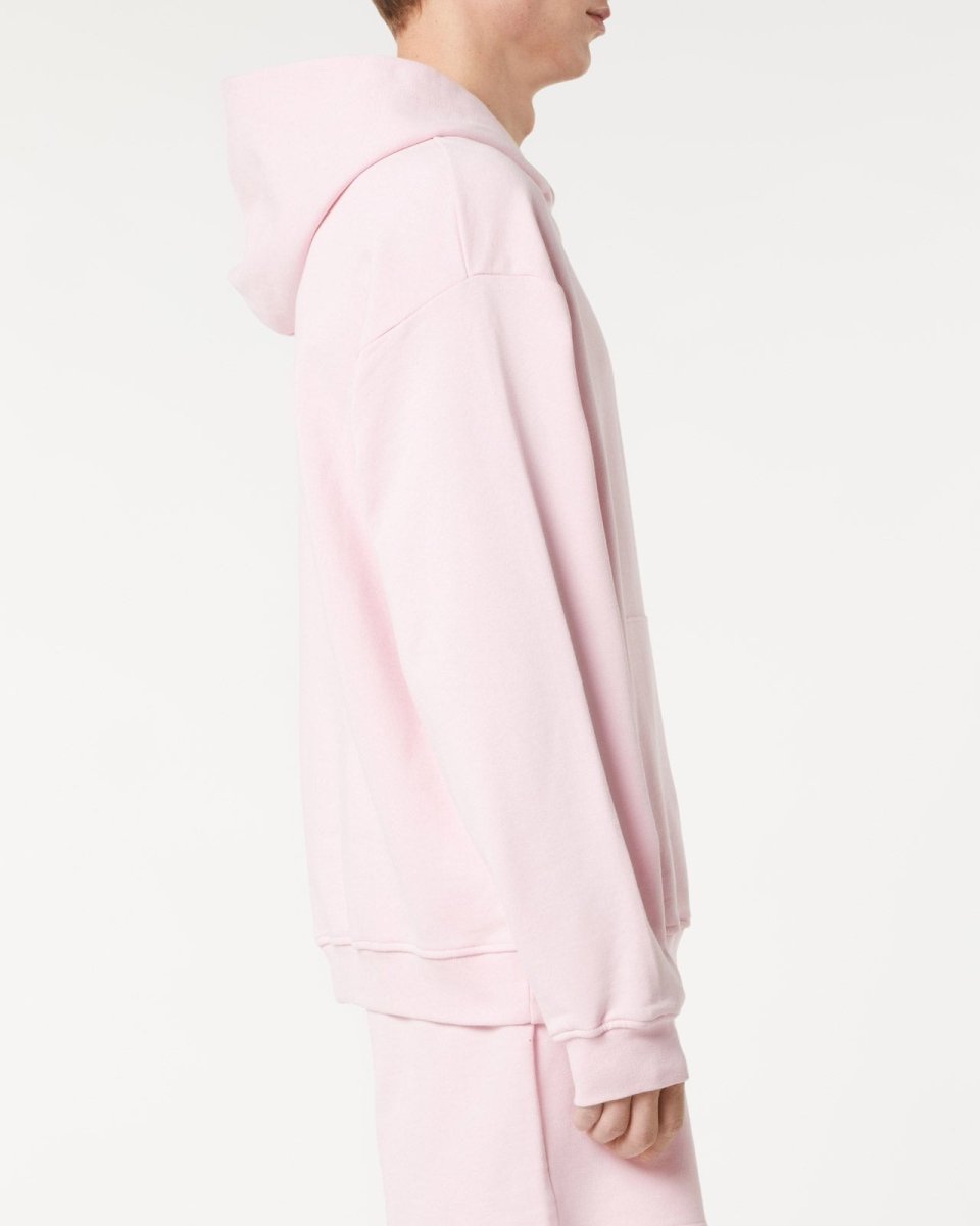 Vision Of Super PINK HOODIE WITH EMBROIDERED FLAMING HEART Offerte