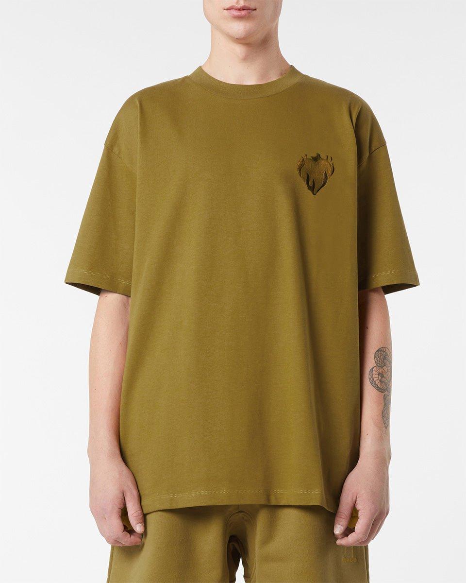 Vision Of Super PLANTATION T-SHIRT WITH EMBROIDERED FLAMING HEART Hotsell