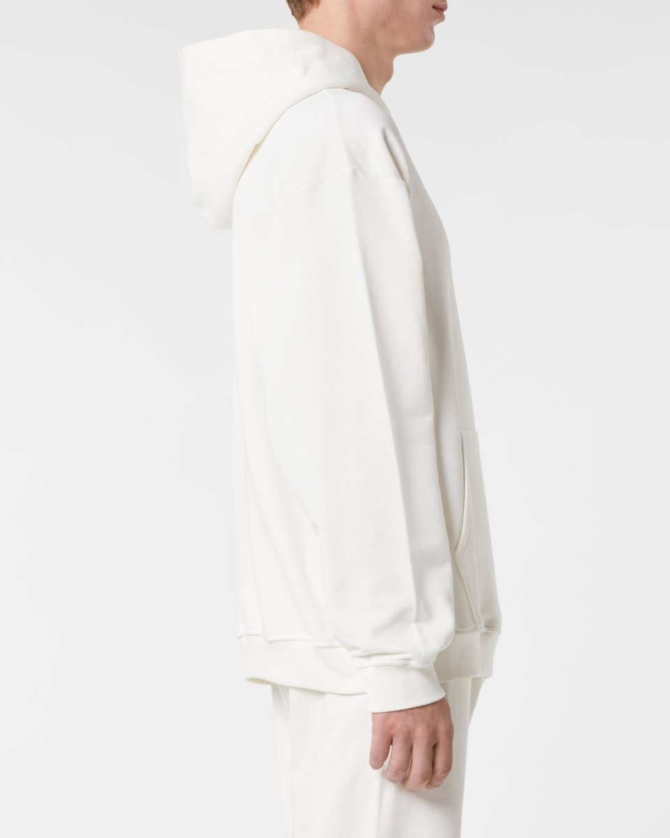 Vision Of Super OFF WHITE HOODIE WITH EMBROIDERED FLAMING HEART Fino Al -60%