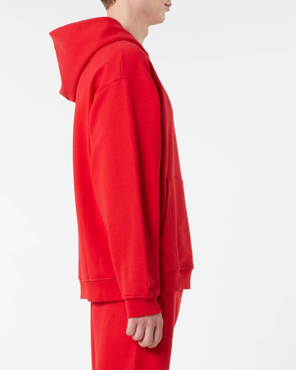 Vision Of Super RED HOODIE WITH EMBROIDERED FLAMING HEART Shopping Online